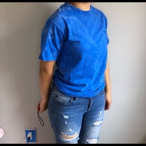 blue cute shirt
